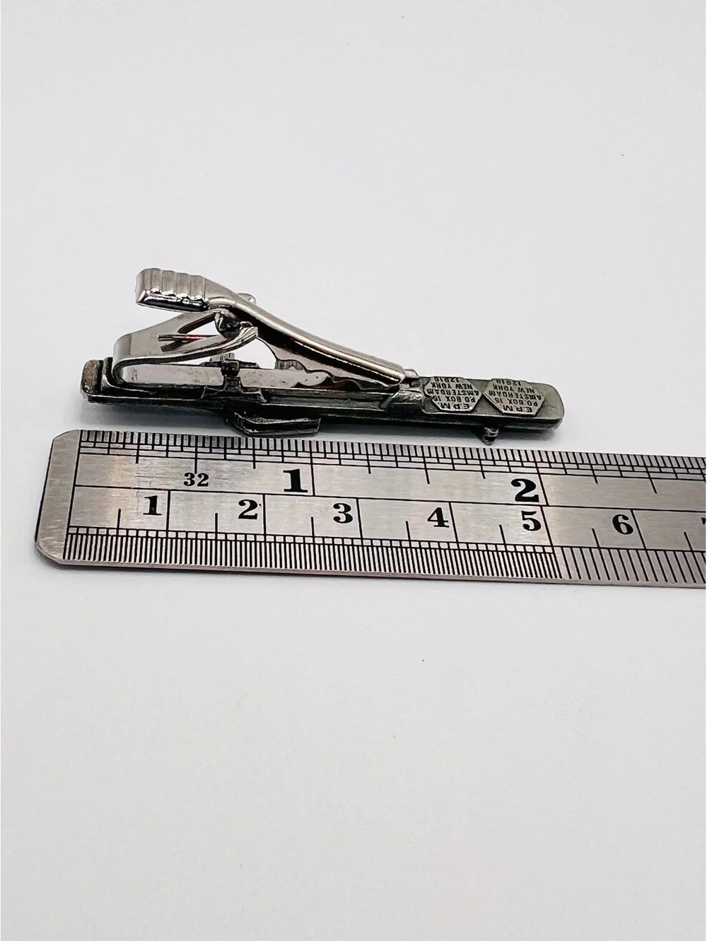 Vintage E.P.M. Rifle Gun Tie Clip Amsterdam NY 12010 Men’s Novelty 2”